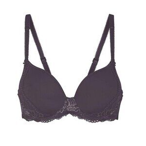 Simone Perele Delice 3D Spacer Underwire Contour Bra Size E Purple Lace 12X343